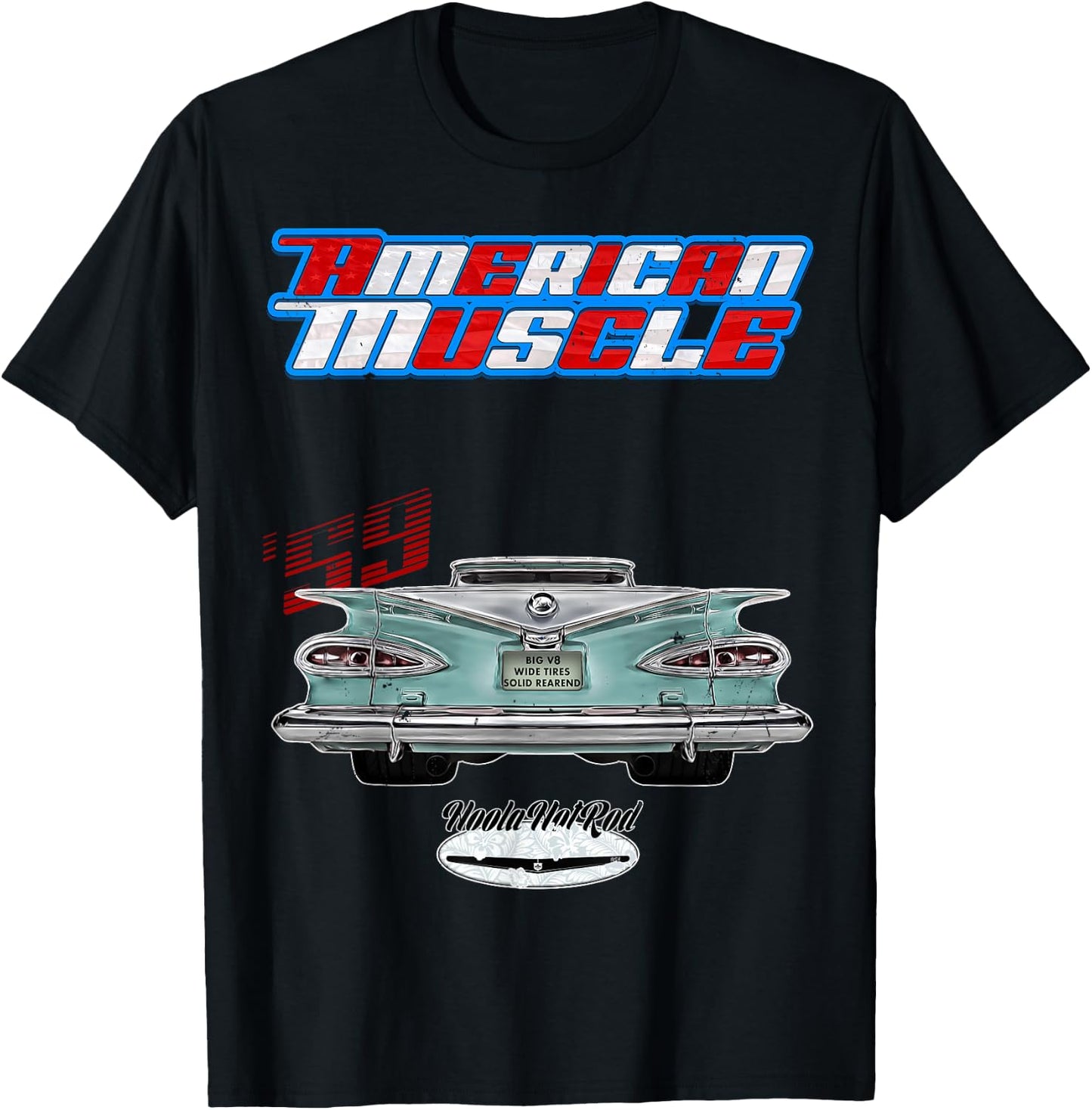 1959 El Camino,pickup,Rockabilly,rusty car,distressed T-Shirt - T-Shirt | Black
