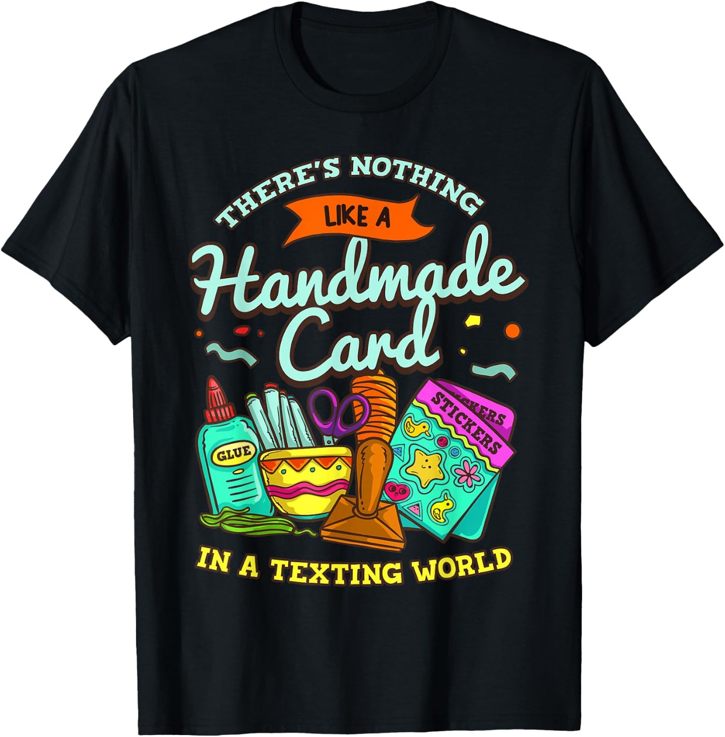 Cardmaking Scrapbooking Gift Crafting Card Crafter T-Shirt - T-Shirt | Black