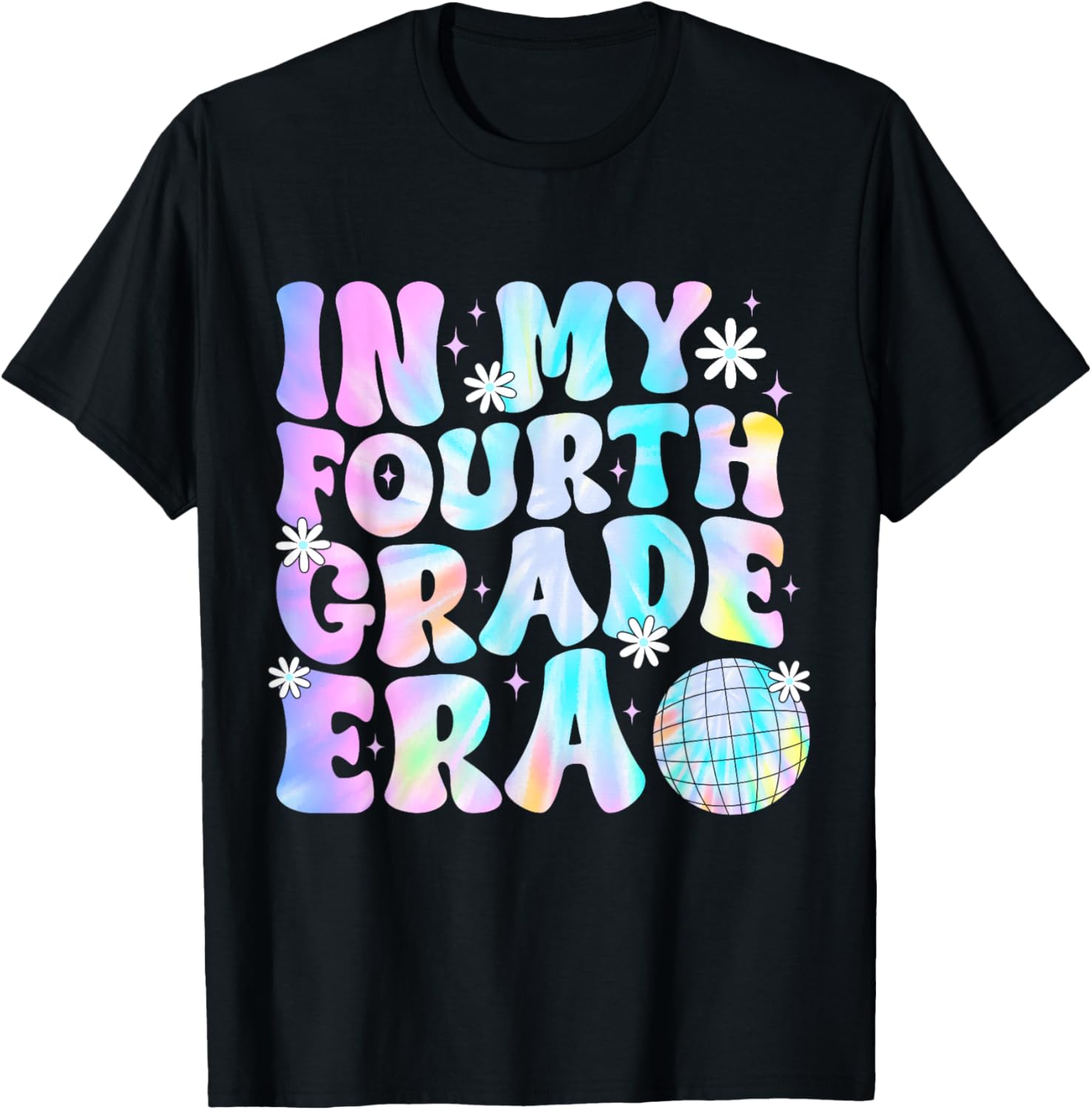 In My Fourth Grade Era Back To School 4th Grade Boys Girls T-Shirt - T-Shirt | Black