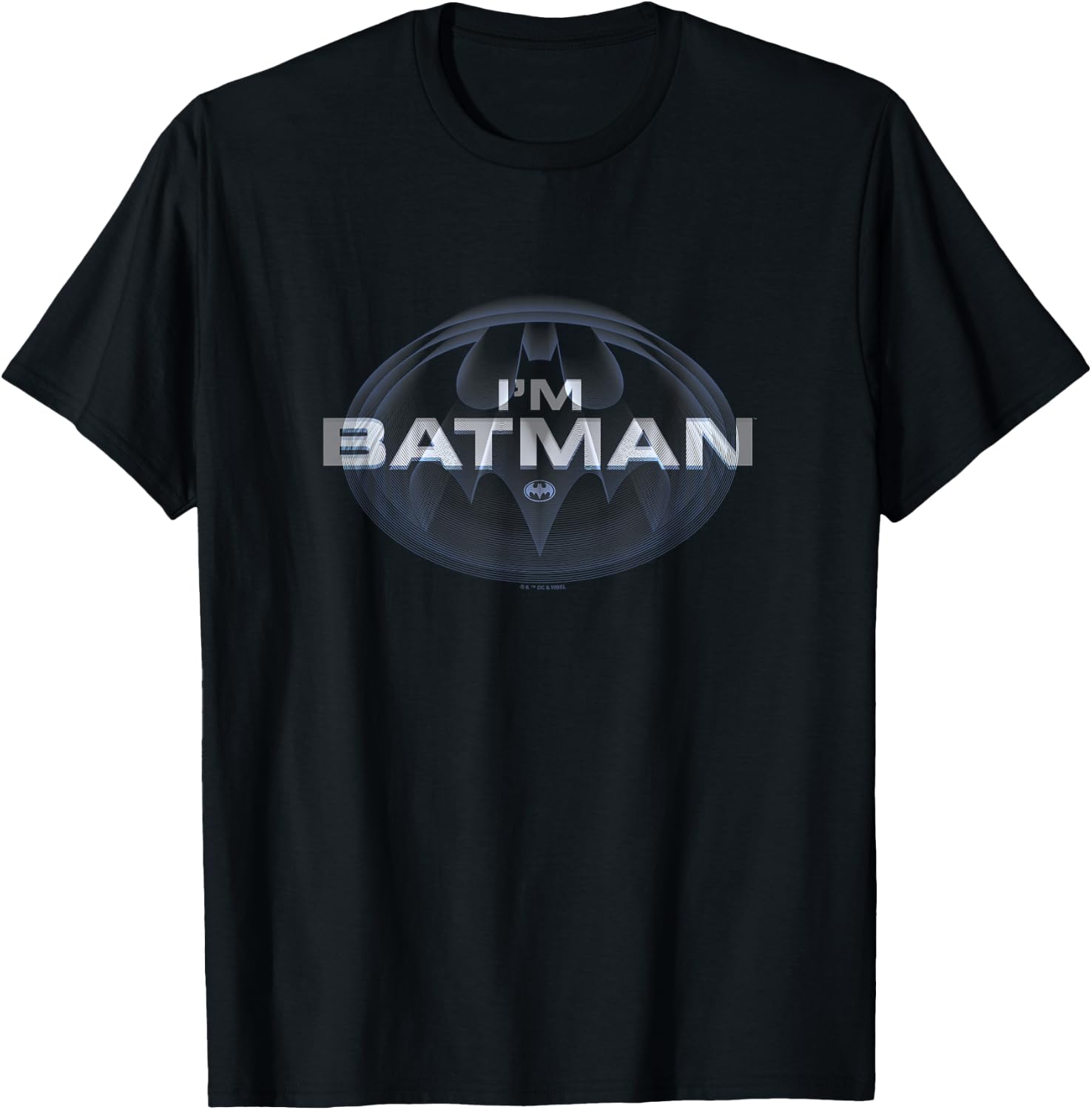 The Flash I'm Batman Vintage Michael Keaton Bat Symbol T-Shirt - T-Shirt | Black
