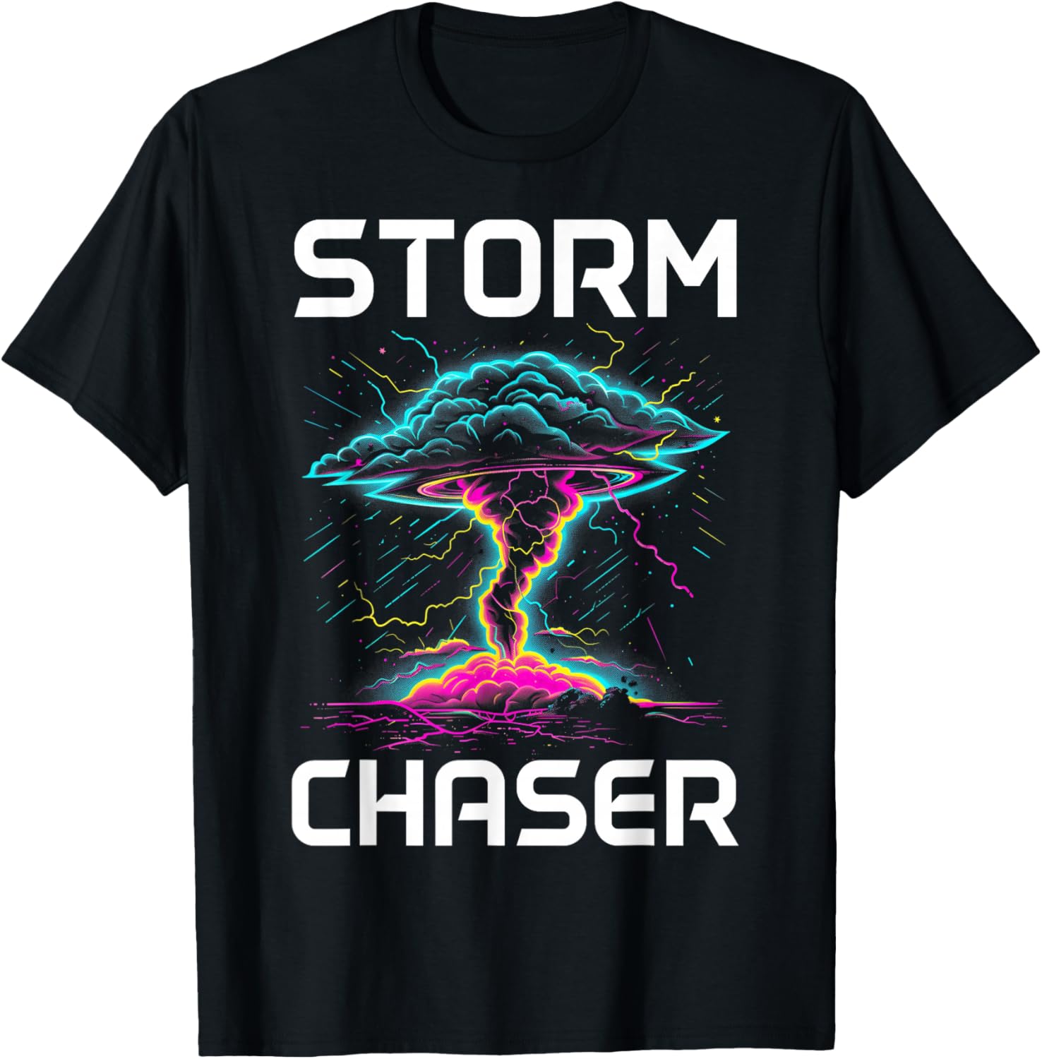 Storm Chasing Tornado Chaser Meteorologist Meteorology T-Shirt - T-Shirt | Black