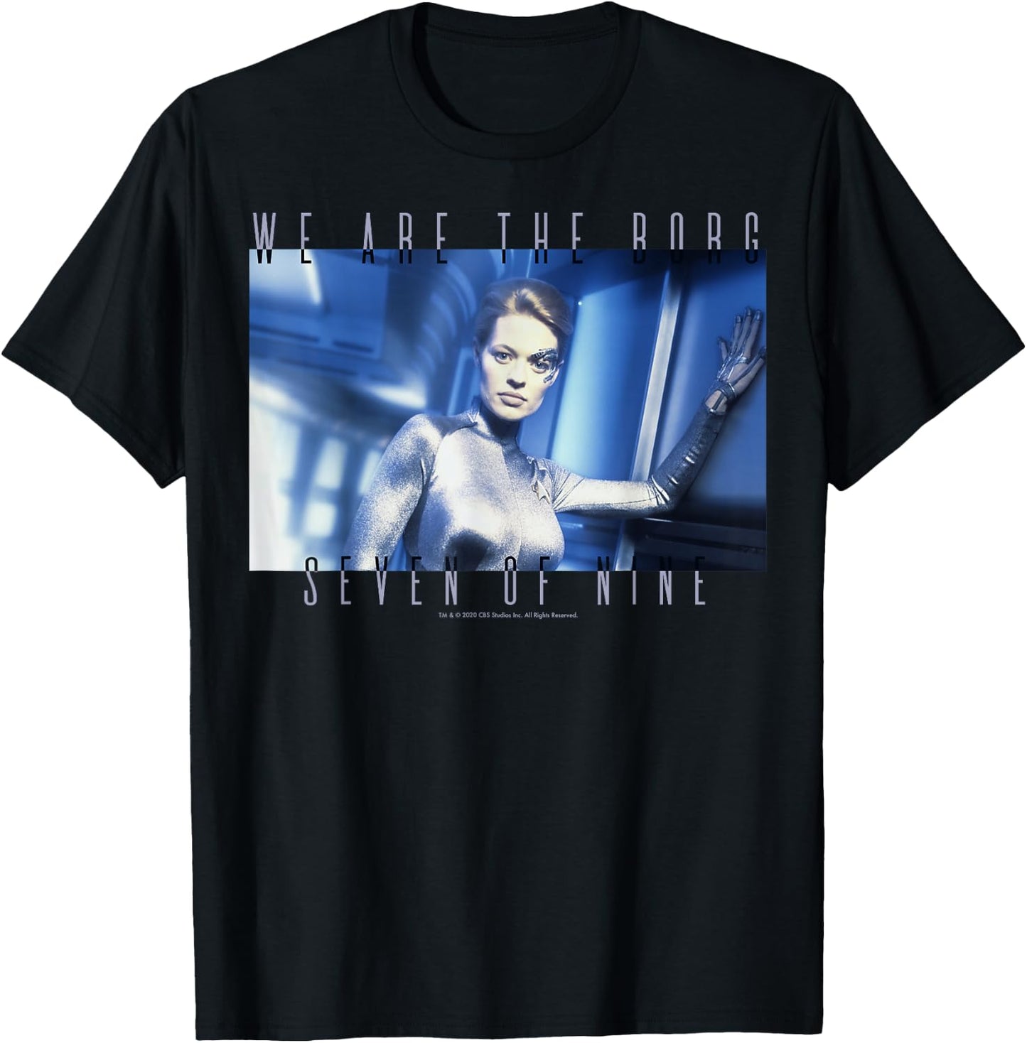 Star Trek: Voyager We Are The Borg Seven Of Nine T-Shirt - T-Shirt | Black