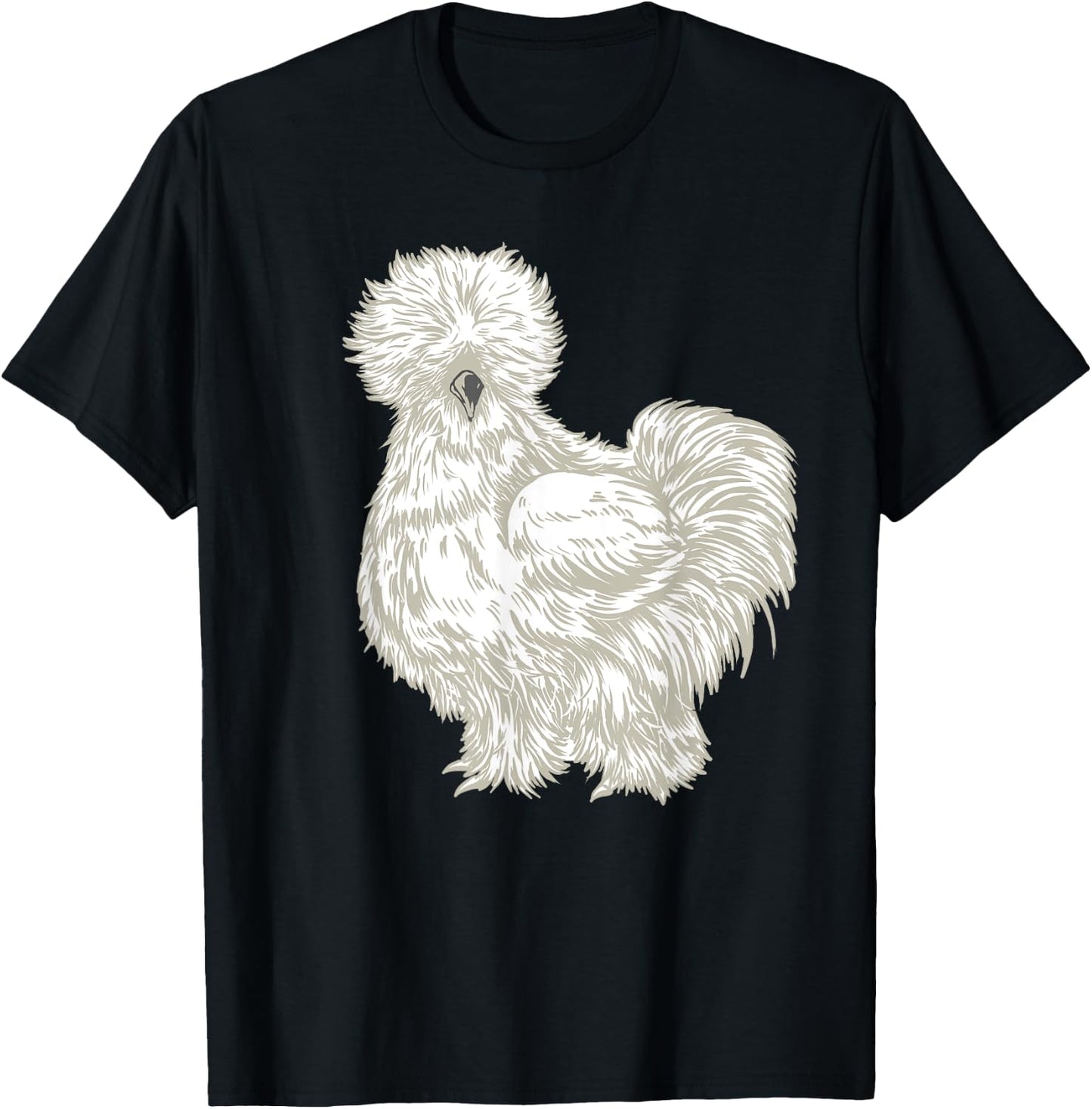 Silkie Chicken T-Shirt - T-Shirt | Black