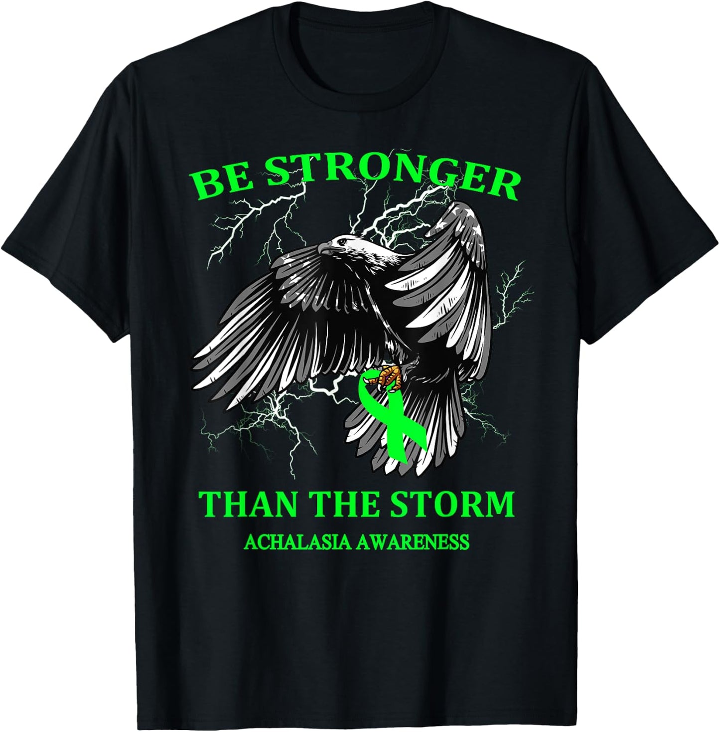 Be Stronger Than The Storm Achalasia T-Shirt - T-Shirt | Black