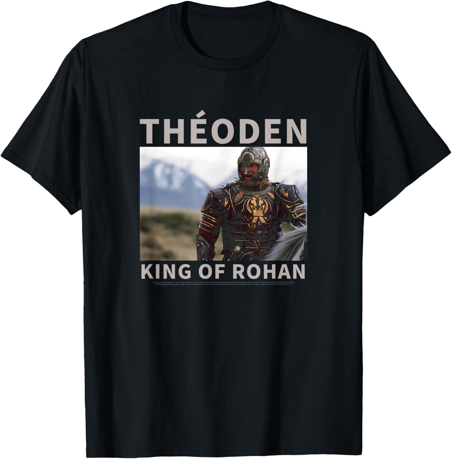 The Lord Of The Rings Theoden King Of Rohan Poster T-Shirt - T-Shirt | Black