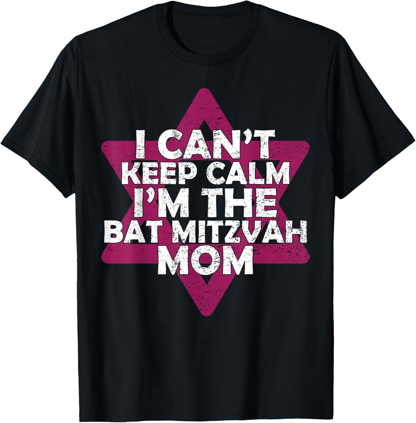 Star Of David Jewish Mom Bat Mitzvah T-Shirt - T-Shirt | Black