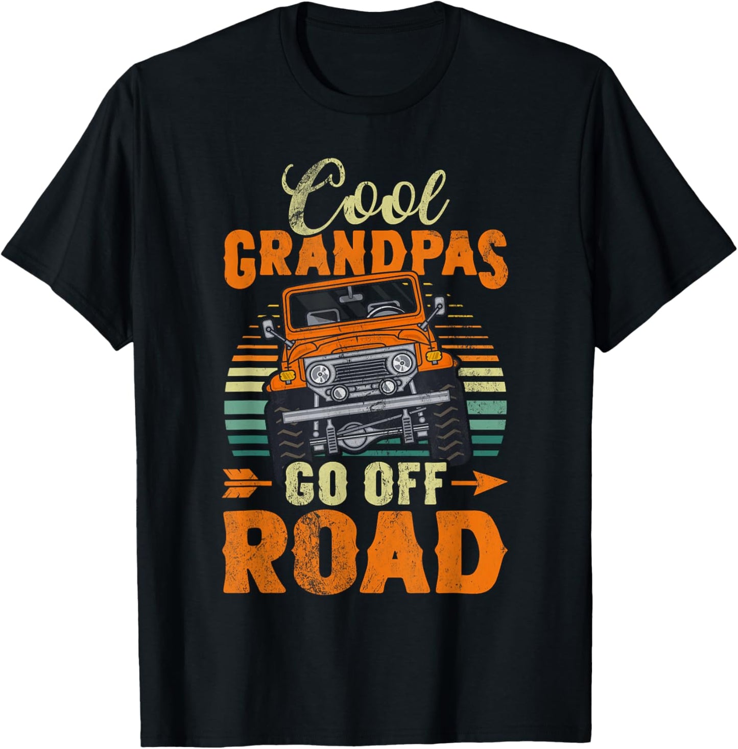 Cool Side By Side Design For Grandpa Dad SxS Offroad UTV T-Shirt - T-Shirt | Black