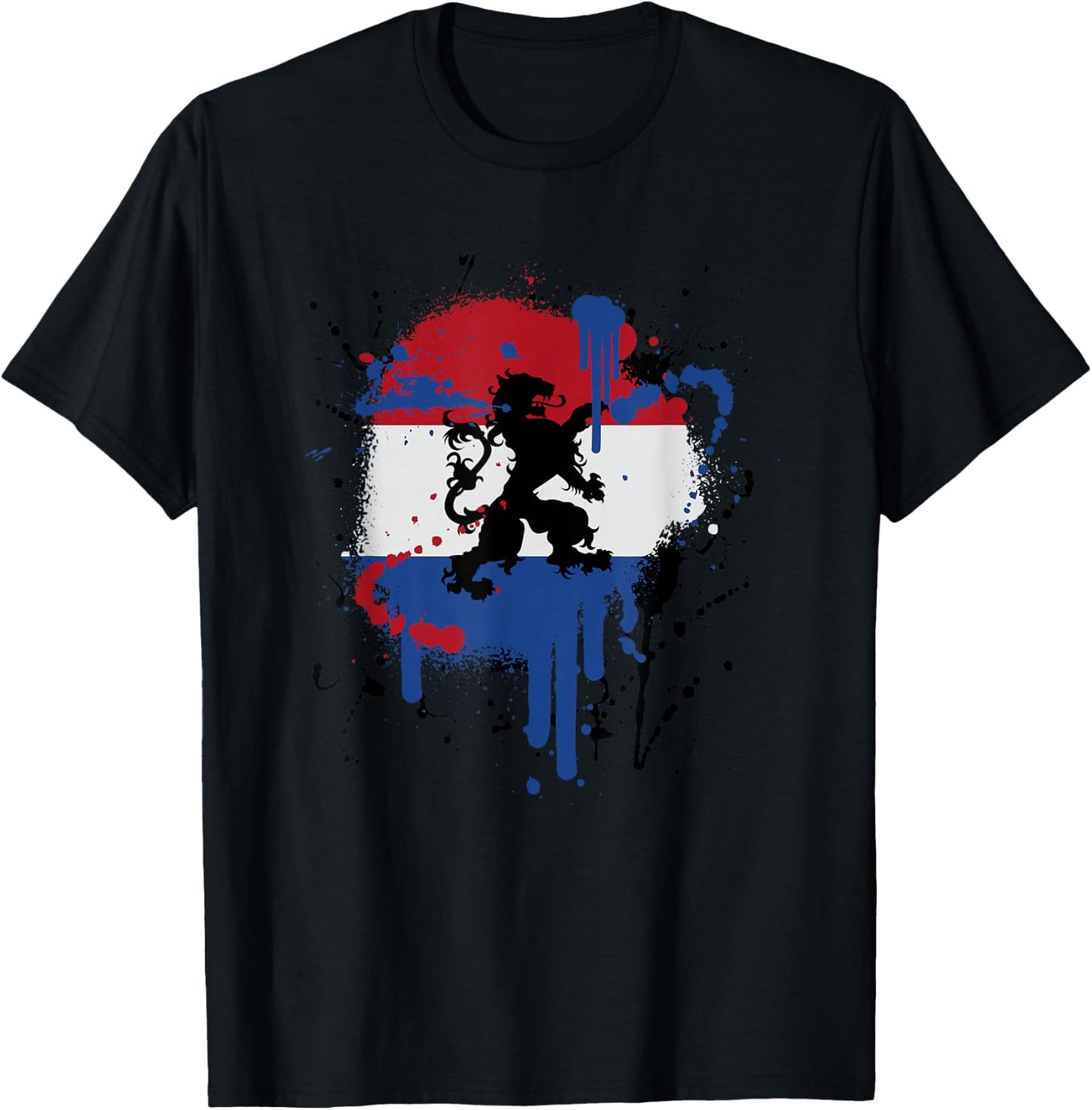 Kings Day Netherlands Holland Dutch Flag, Koningsdag T-Shirt - T-Shirt | Black