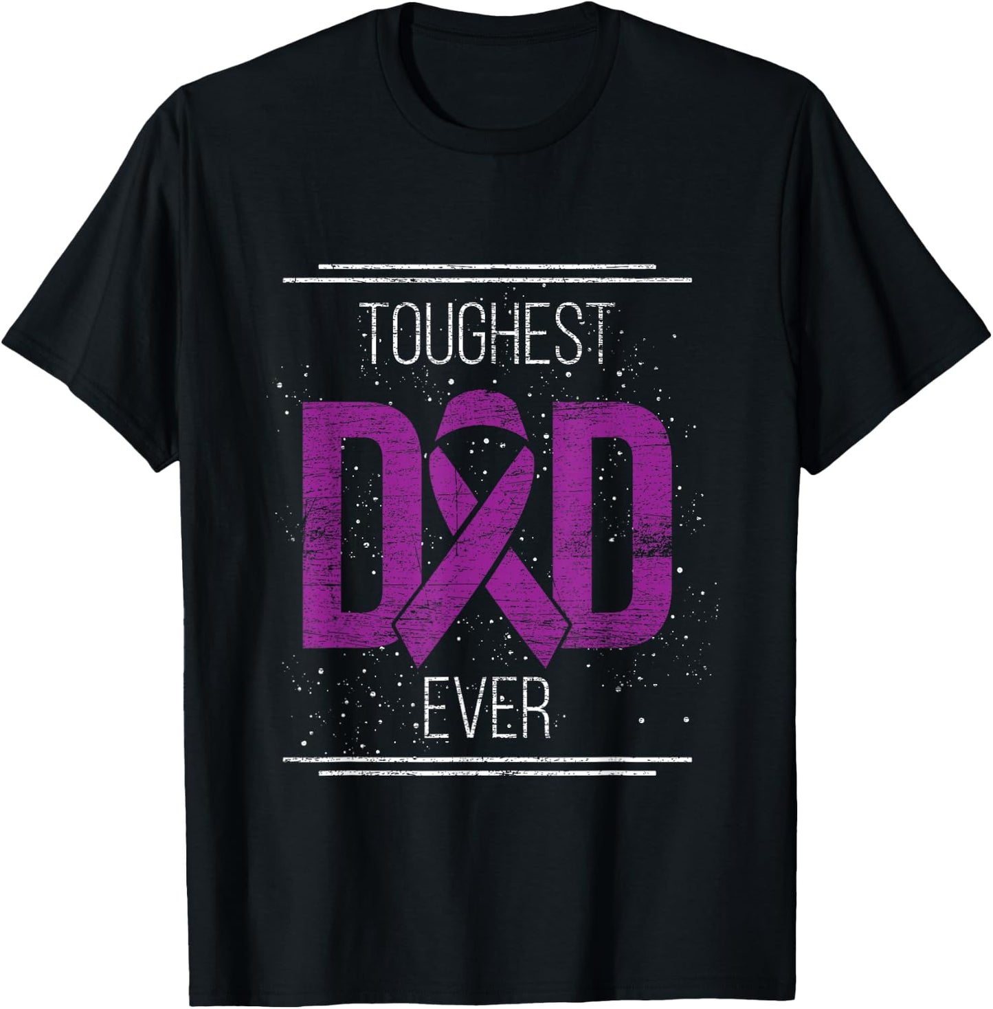 Fathers Day Cancer Survivor Dad Pancreatic Cancer T-Shirt - T-Shirt | Black