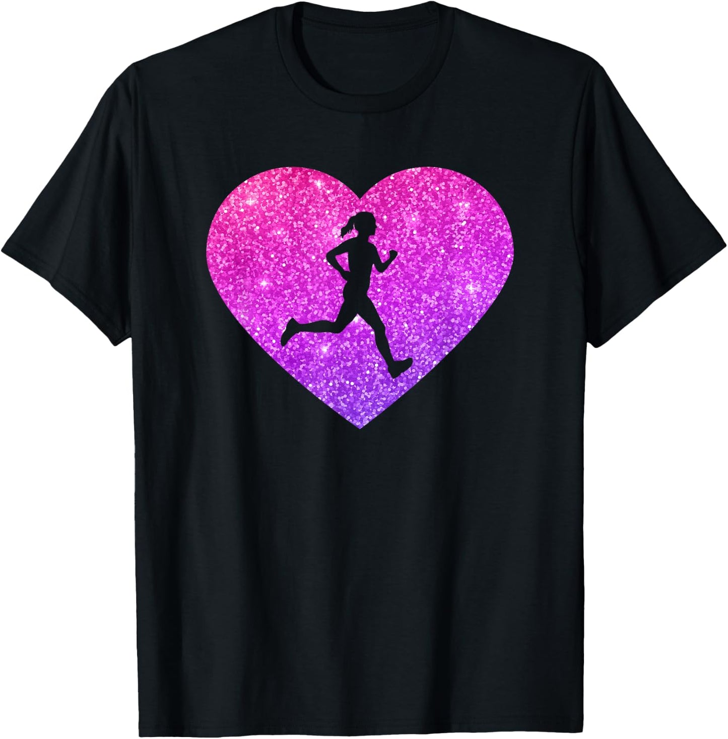 Trendy Cross Country Running Gift Girls Teens and Women T-Shirt - T-Shirt | Black