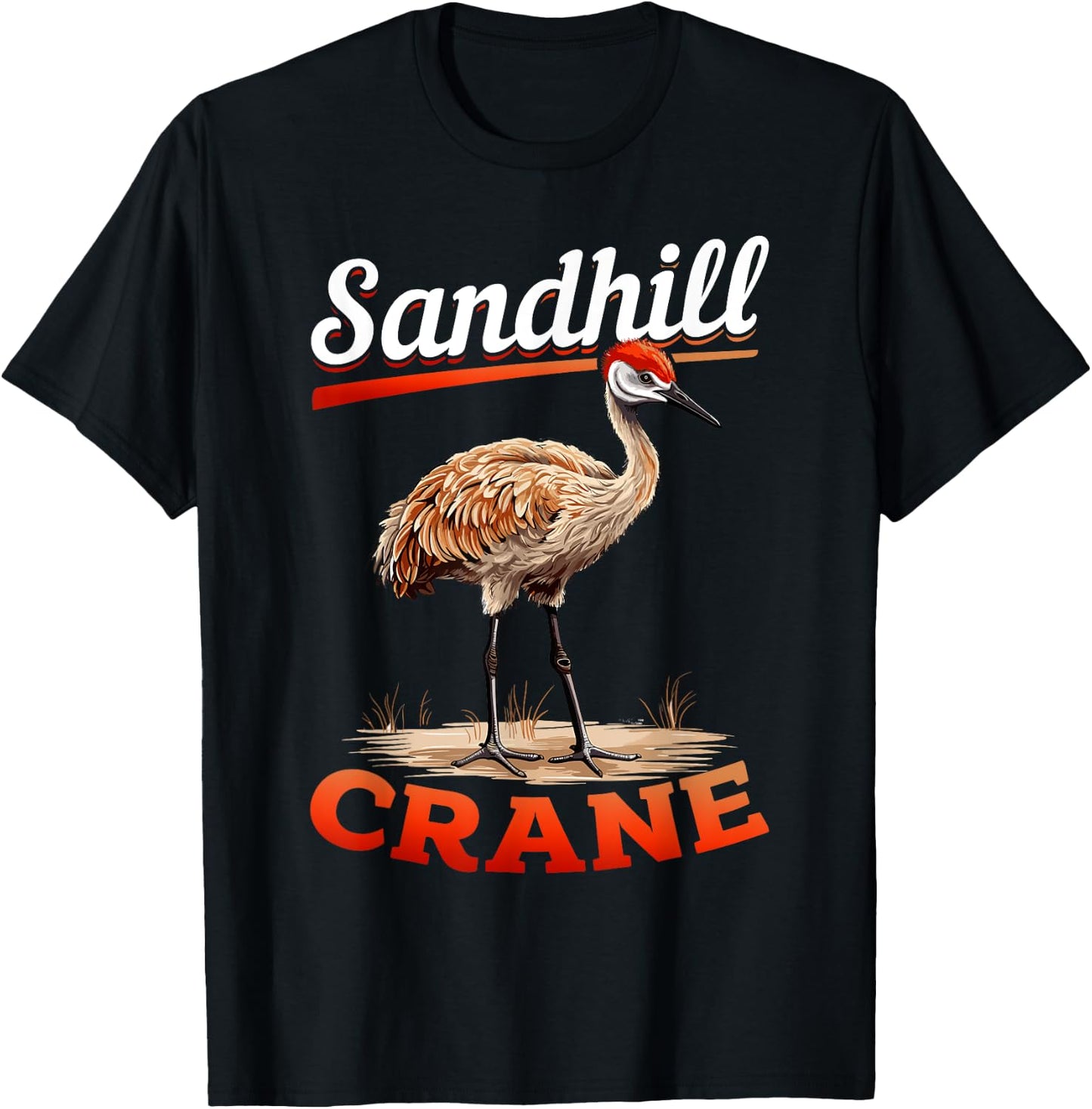 Sandhill Crane Birder Birding - sandhill crane T-Shirt - T-Shirt | Black