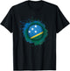 Proud Heritage Solomon Islands Flag Soccer Ball T-Shirt - T-Shirt | Black