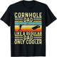 Cornhole Dad Design for Father Day Corn Hole Player T-Shirt - T-Shirt | Black