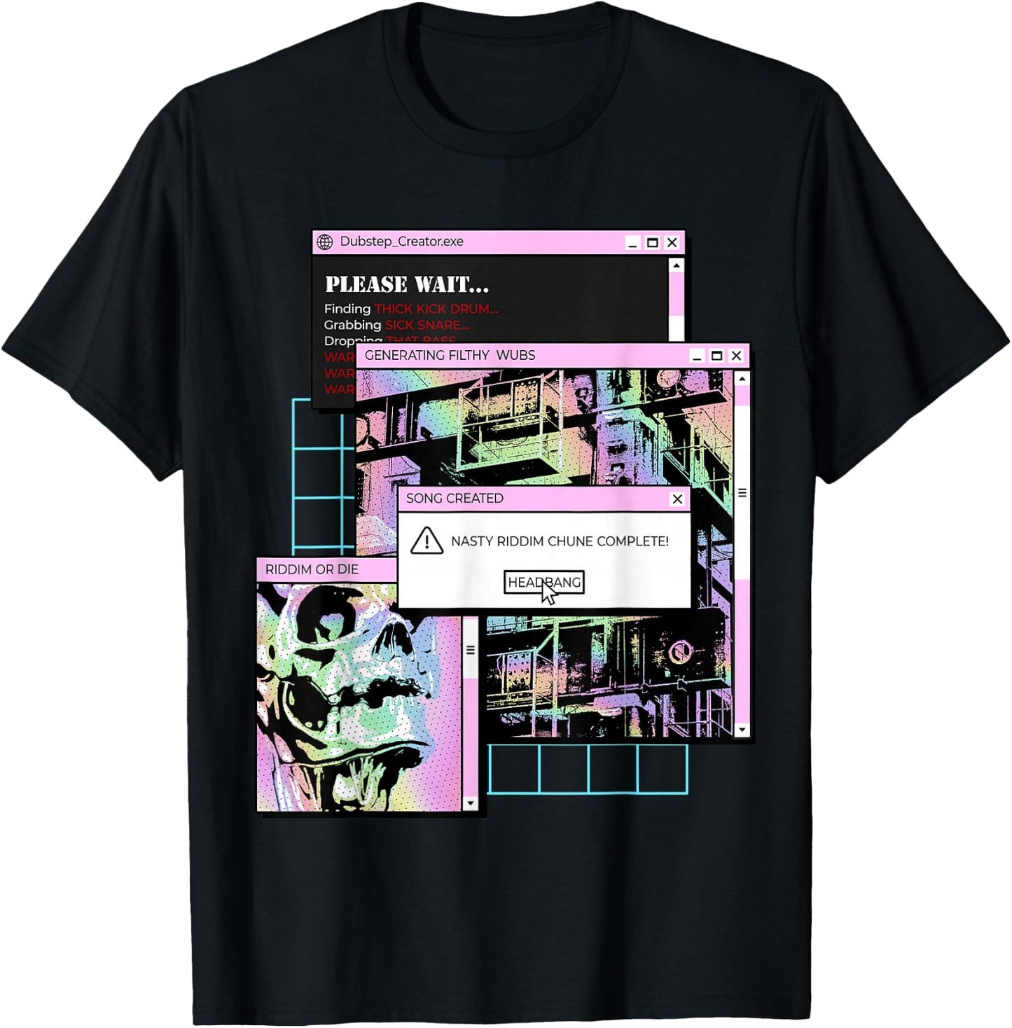 Dubstep Creator Riddim Shirt | Funny Dubstep Producer T-Shirt - T-Shirt | Black