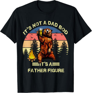 It's Not A Dad Bod It's A Father Figure Funny T-Shirt - T-Shirt | Black