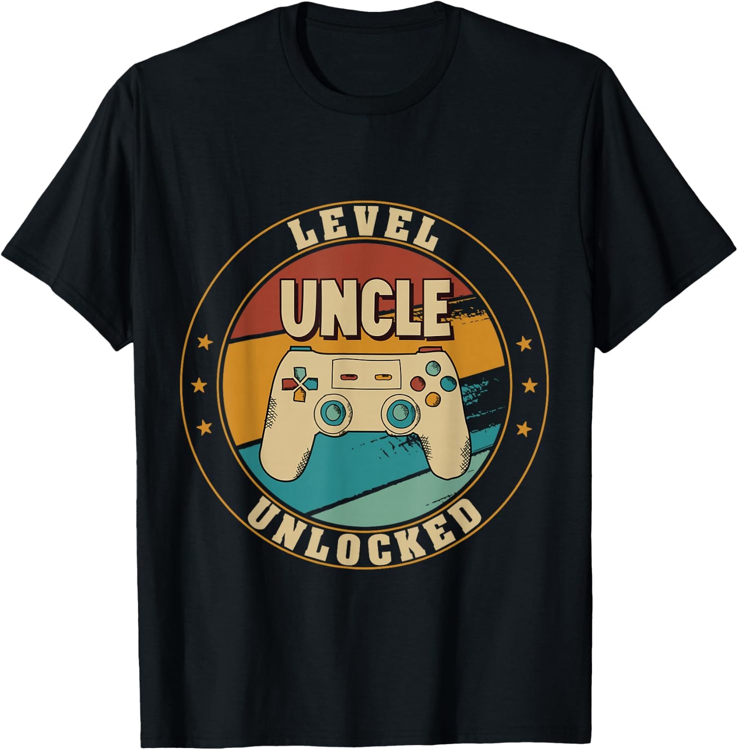 Gamer New Uncle Dad Mom Baby Announcement Pregnancy Father T-Shirt - T-Shirt | Black