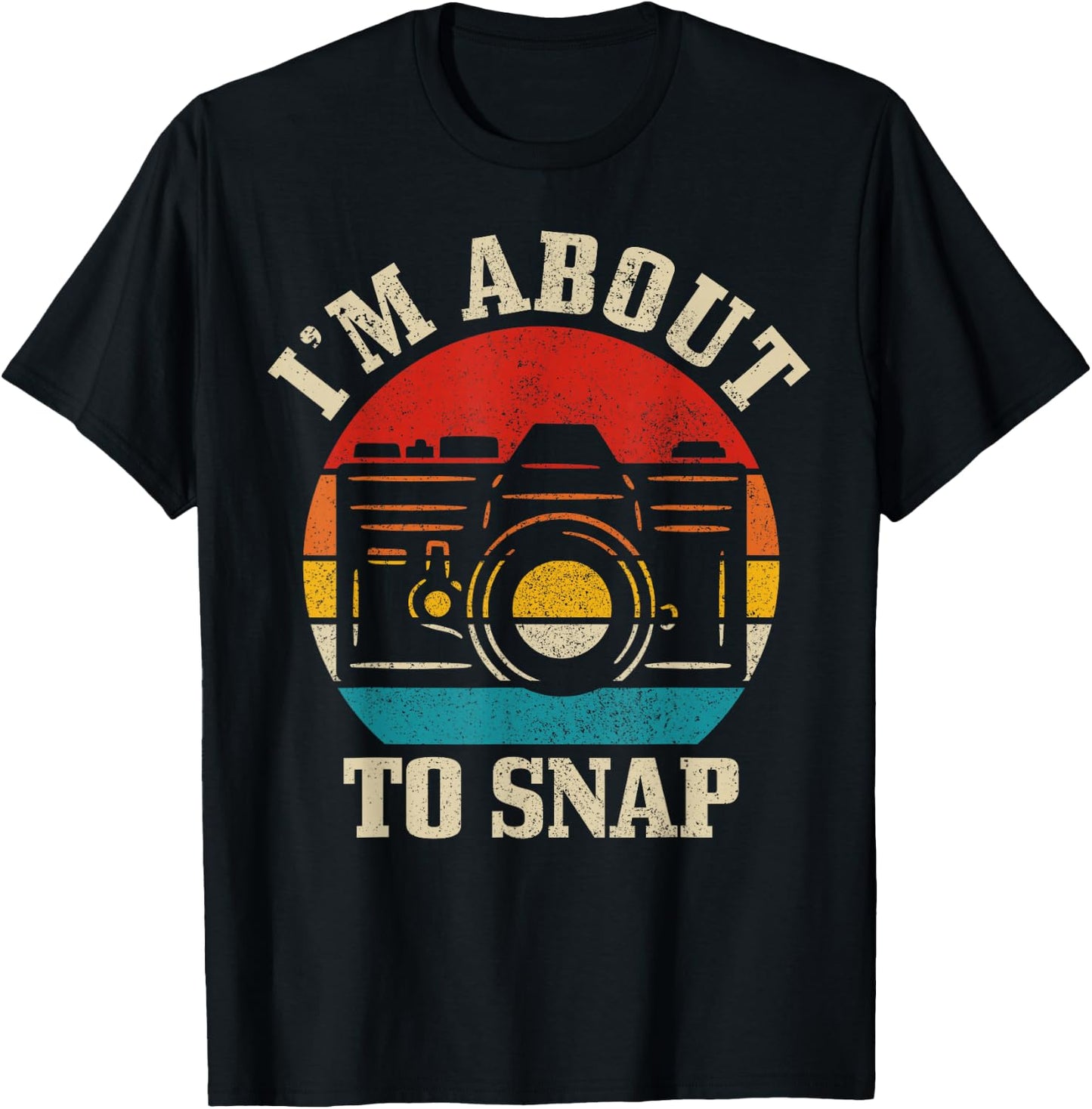 Photographer Gift Camera Saying Funny Vintage Photography T-Shirt - T-Shirt | Black