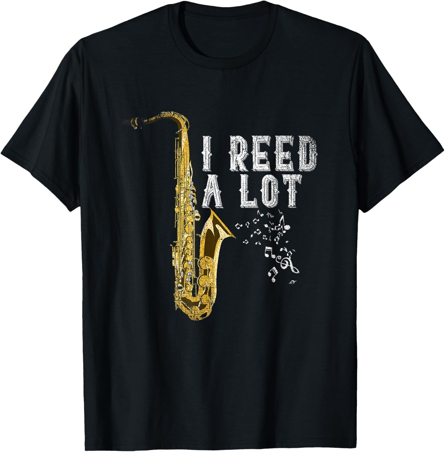 Jazz Musician Funny Saxophonist Gift Saxophone T-Shirt - T-Shirt | Black