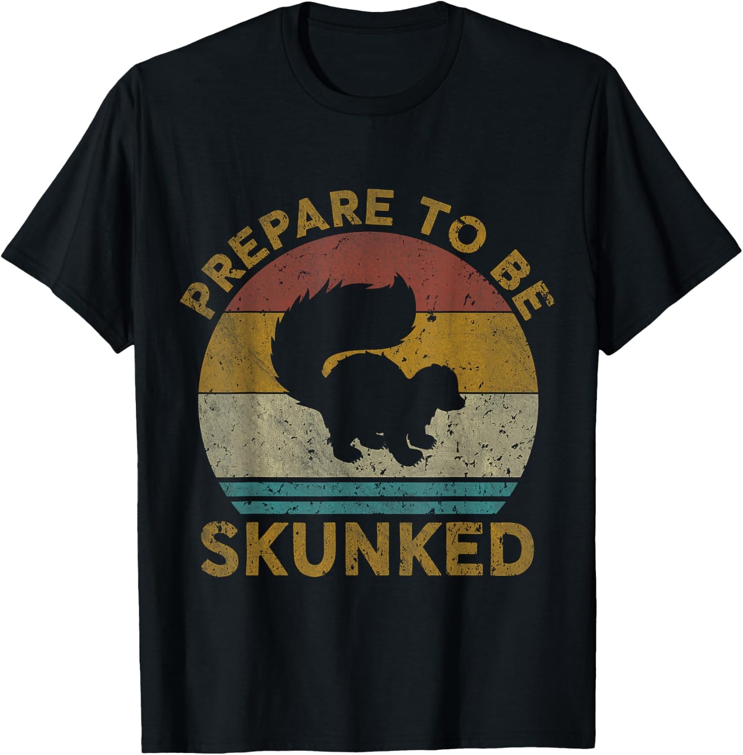 Prepare To Be Skunked Cribbage Lovers Vintage Cribbage Game T-Shirt - T-Shirt | Black