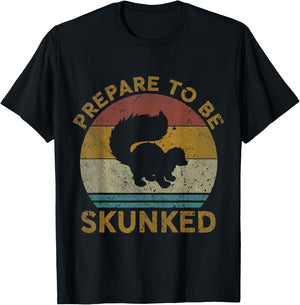 Prepare To Be Skunked Cribbage Lovers Vintage Cribbage Game T-Shirt - T-Shirt | Black