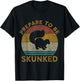 Prepare To Be Skunked Cribbage Lovers Vintage Cribbage Game T-Shirt - T-Shirt | Black