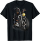 Doberman Dog Biker on a Classic Chopper Motorcycle T-Shirt - T-Shirt | Black