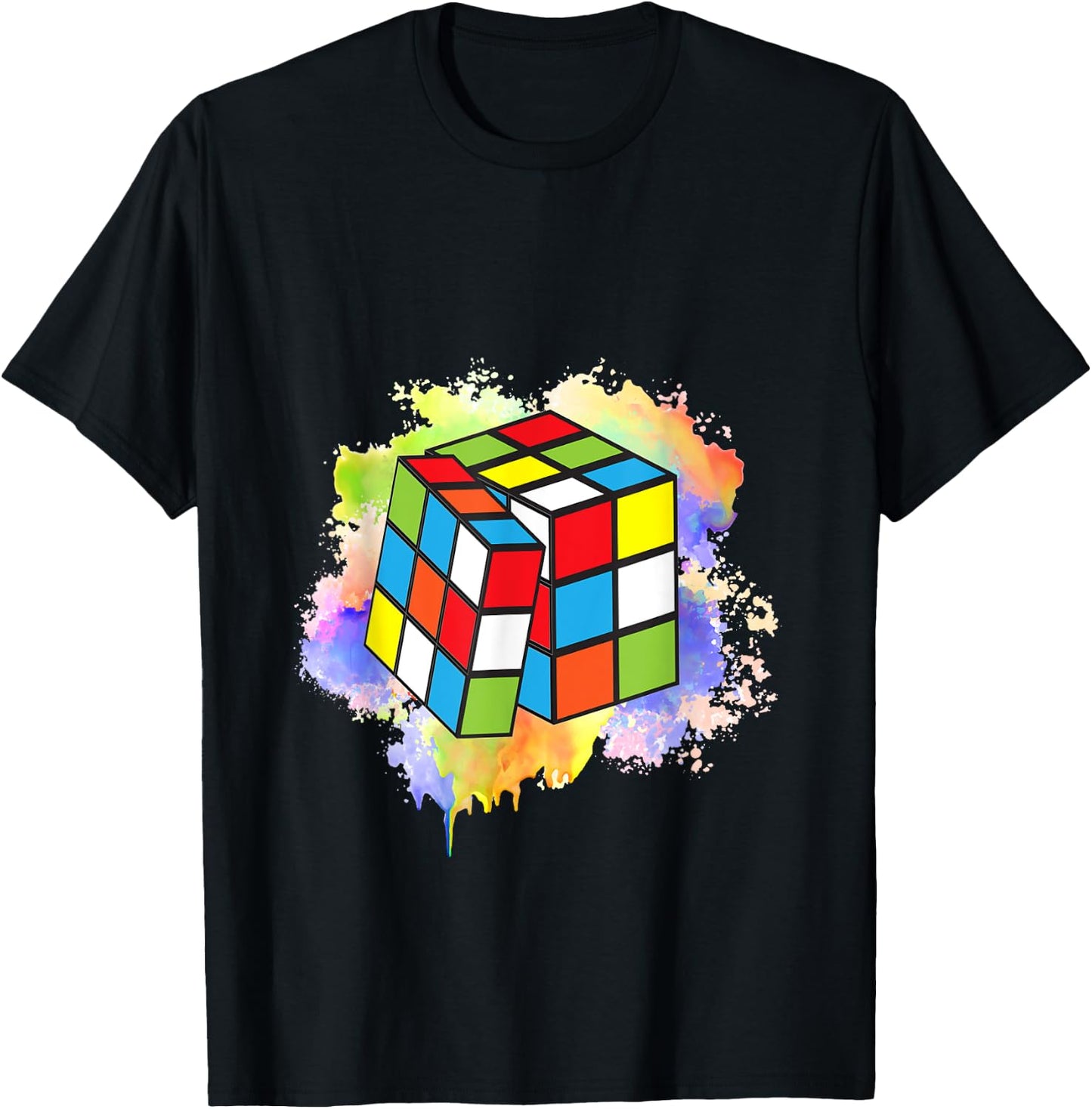 Cool Rubik Rubix Rubics Player Cube Lovers Women Men Boy Kid T-Shirt - T-Shirt | Black