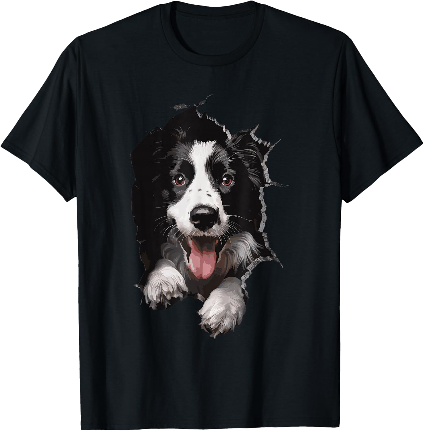 Border Collie T-Shirt - T-Shirt | Black