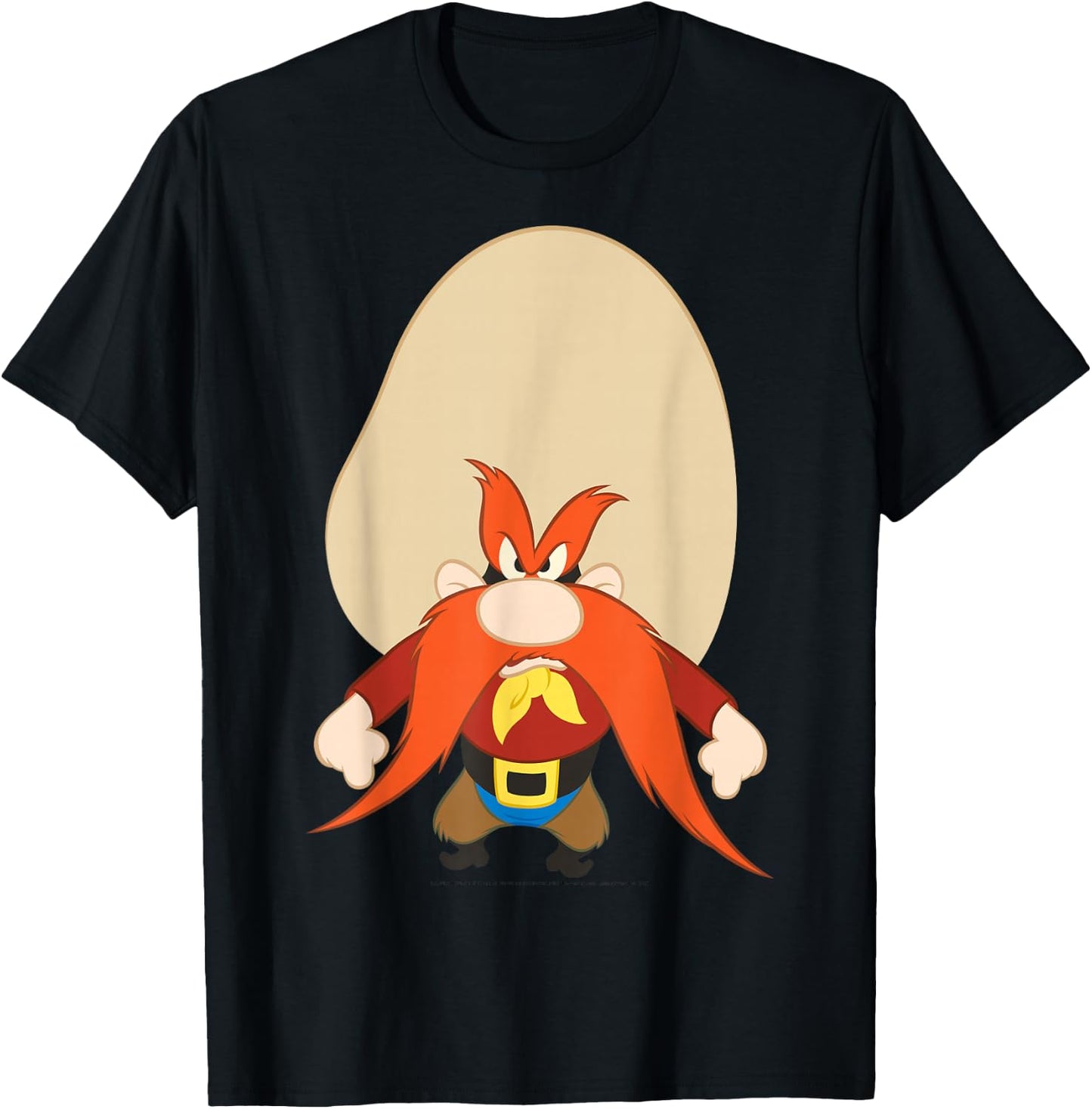 Looney Tunes Yosemite Sam Angry Portrait T-Shirt - T-Shirt | Black