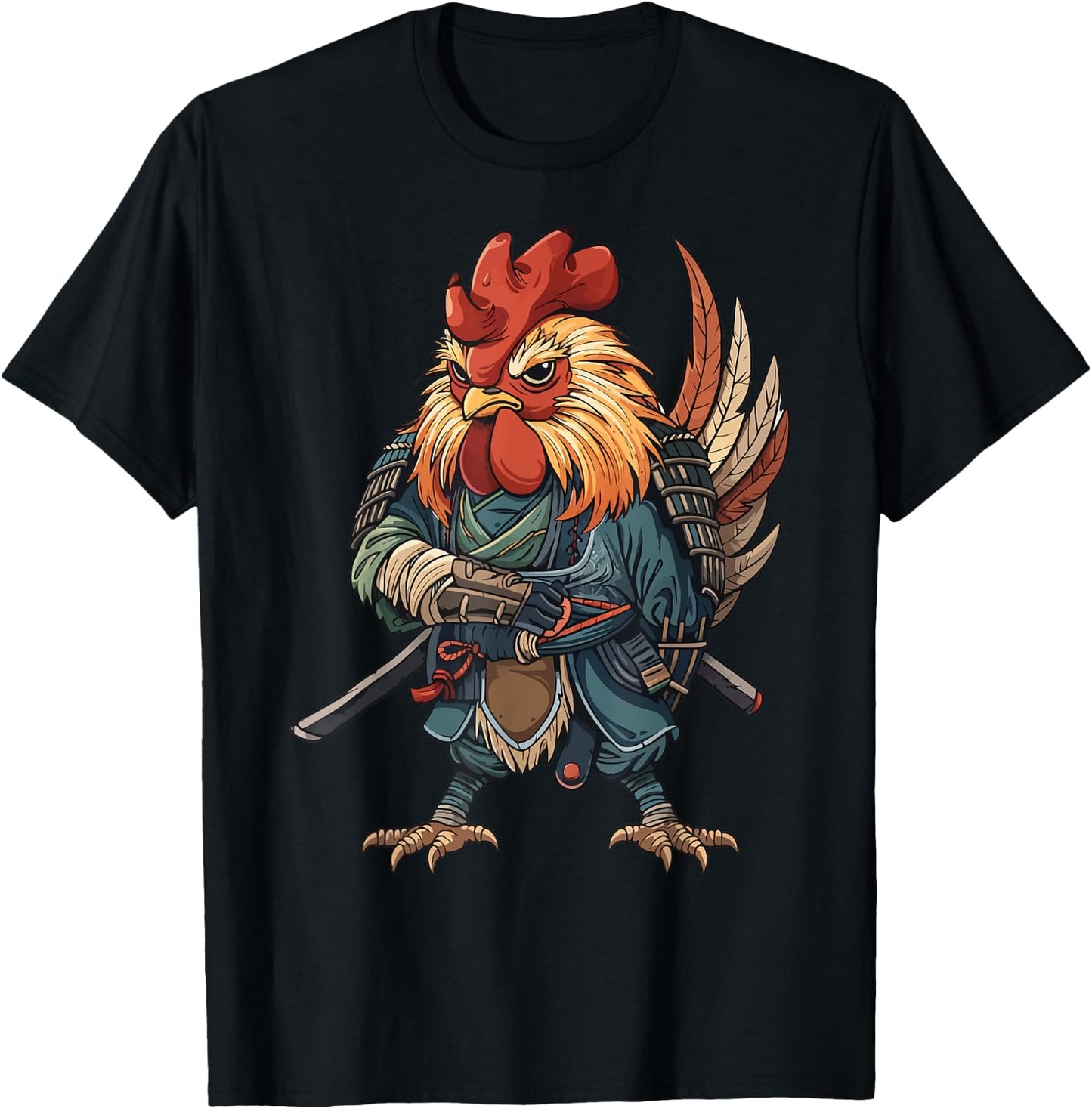 Samurai Chicken T-Shirt - T-Shirt | Black