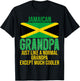 Vintage Jamaican Grandpa Jamaica Flag for Father's Day T-Shirt - T-Shirt | Black