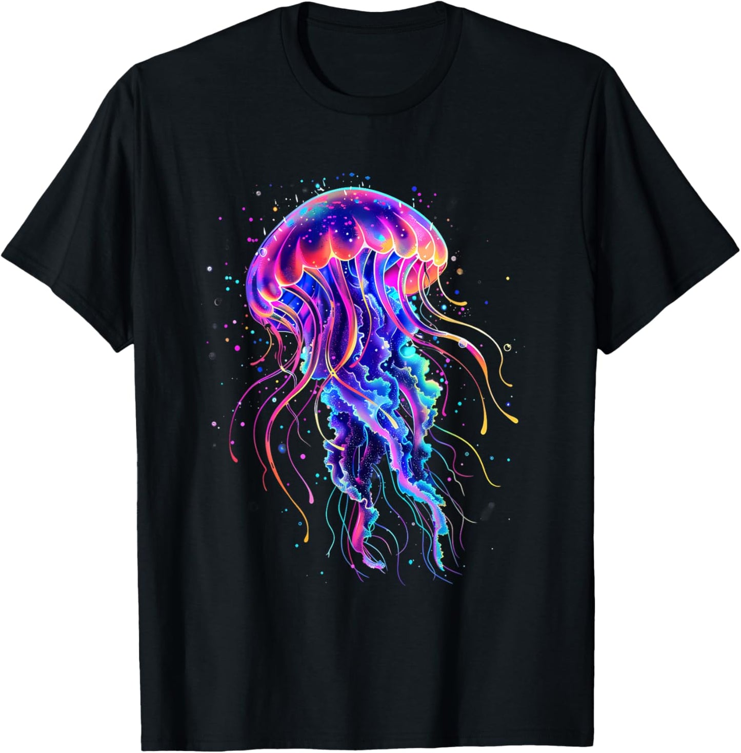 Sea Ocean Jellyfish Marine Mammal Ocean Sea Animal Jellyfish T-Shirt - T-Shirt | Black