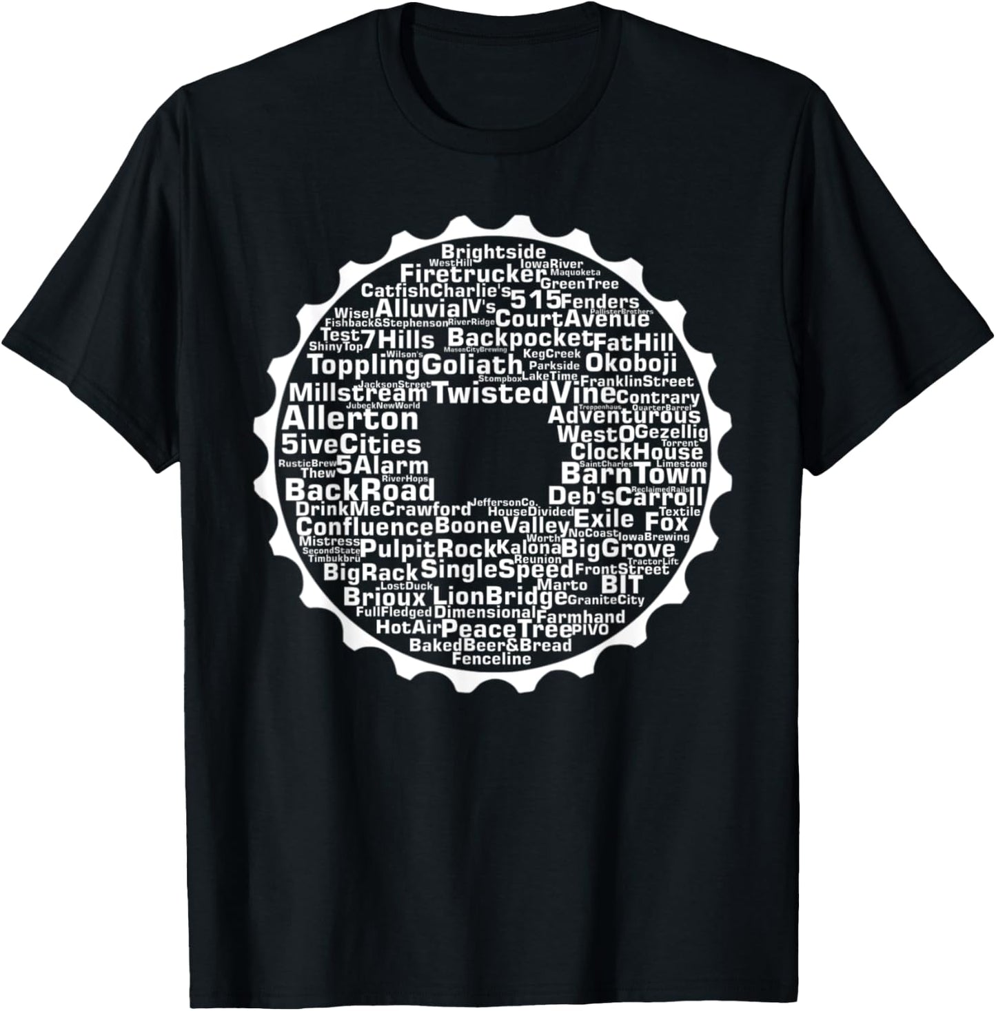Drink Local Iowa Breweries T-Shirt - T-Shirt | Black