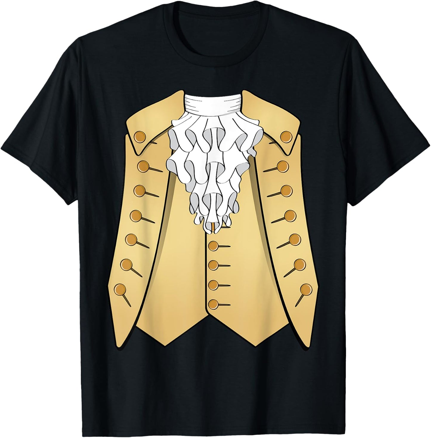 Colonial 18th Century Historic America Aristocrat Costume T-Shirt - T-Shirt | Black