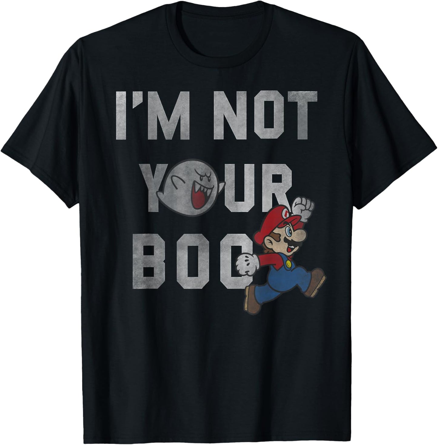 Super Mario I'm Not Your Boo T-Shirt - T-Shirt | Black