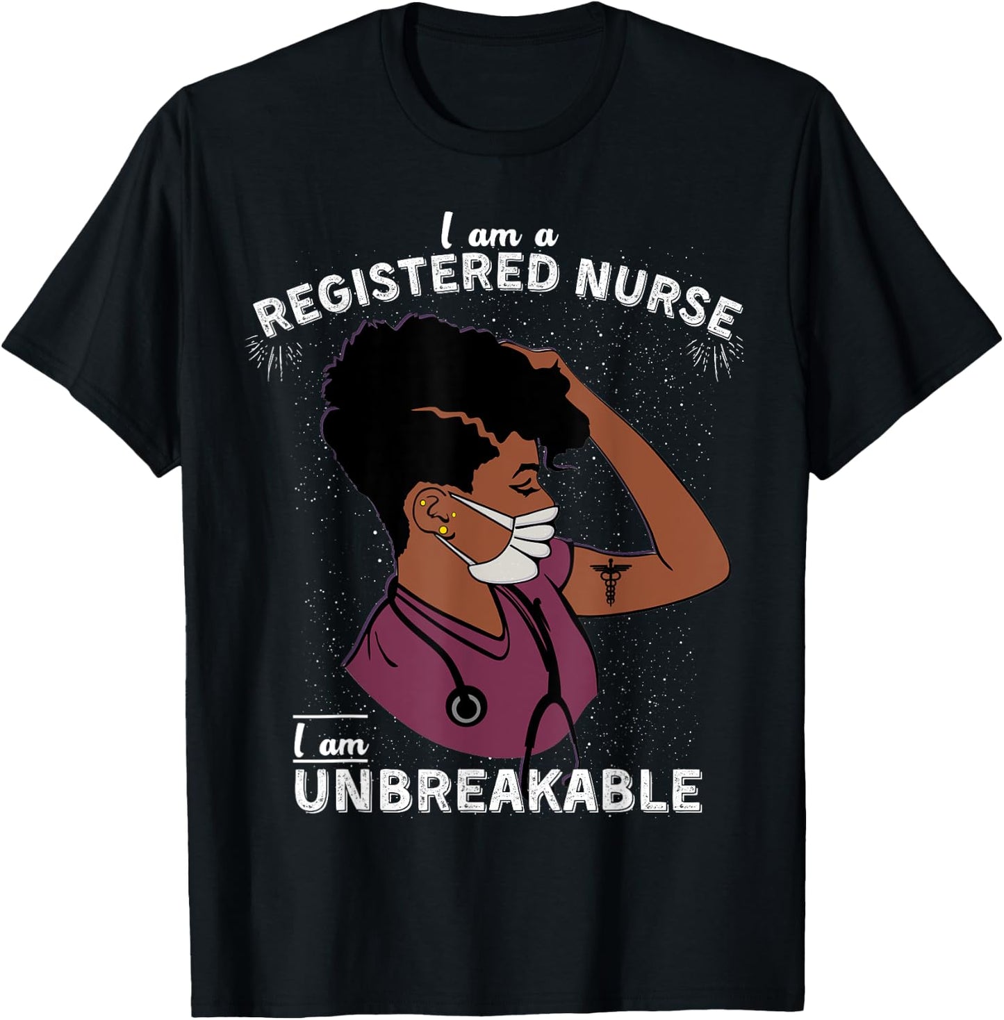 Gift For Registered Nurse Women RN Nurse Life Black Nurse T-Shirt - T-Shirt | Black