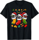 Pug Santa Claus Christmas Stocking Dog X-Mas Dogs T-Shirt - T-Shirt | Black
