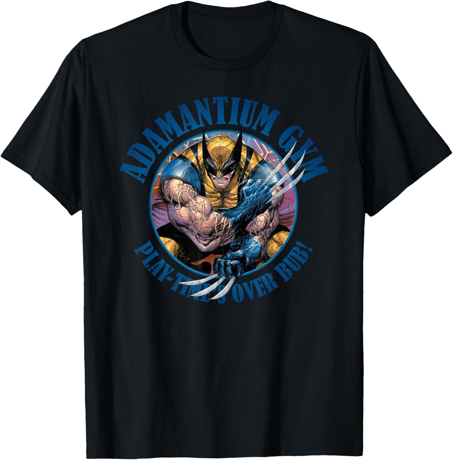 Marvel X-Men Wolverine Adamantium Gym T-Shirt - T-Shirt | Black