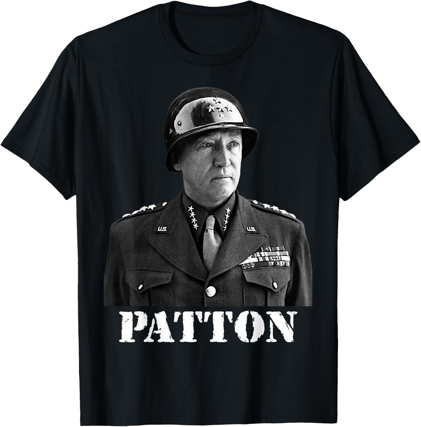 George Patton World War II Victory Memorial Independence Day T-Shirt - T-Shirt | Black