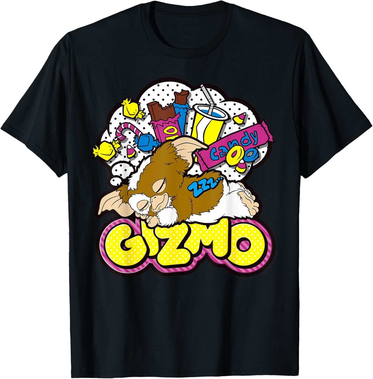 Gremlins Gizmo Candy Pop Art T-Shirt - T-Shirt | Black