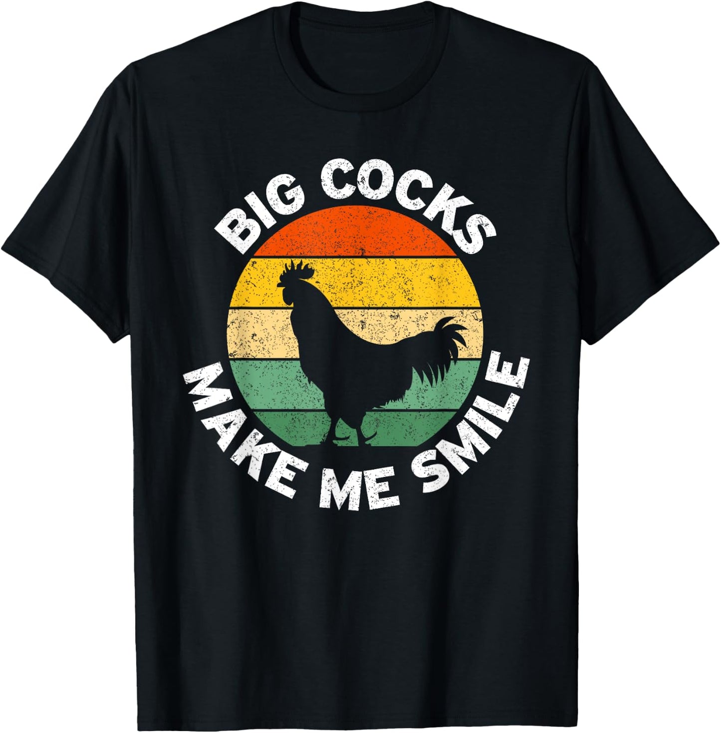 Big Cocks Make Me Smile T-Shirt - T-Shirt | Black