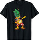 Dabbing Pineapple Sunglasses T Shirt Aloha Beaches Hawaii T-Shirt - T-Shirt | Black