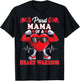 Proud Mama of a Heart Warrior CHD Awareness T-Shirt - T-Shirt | Black
