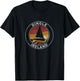 Dingle Ireland Vintage Sailboat 70s Retro Sunset T-Shirt - T-Shirt | Black
