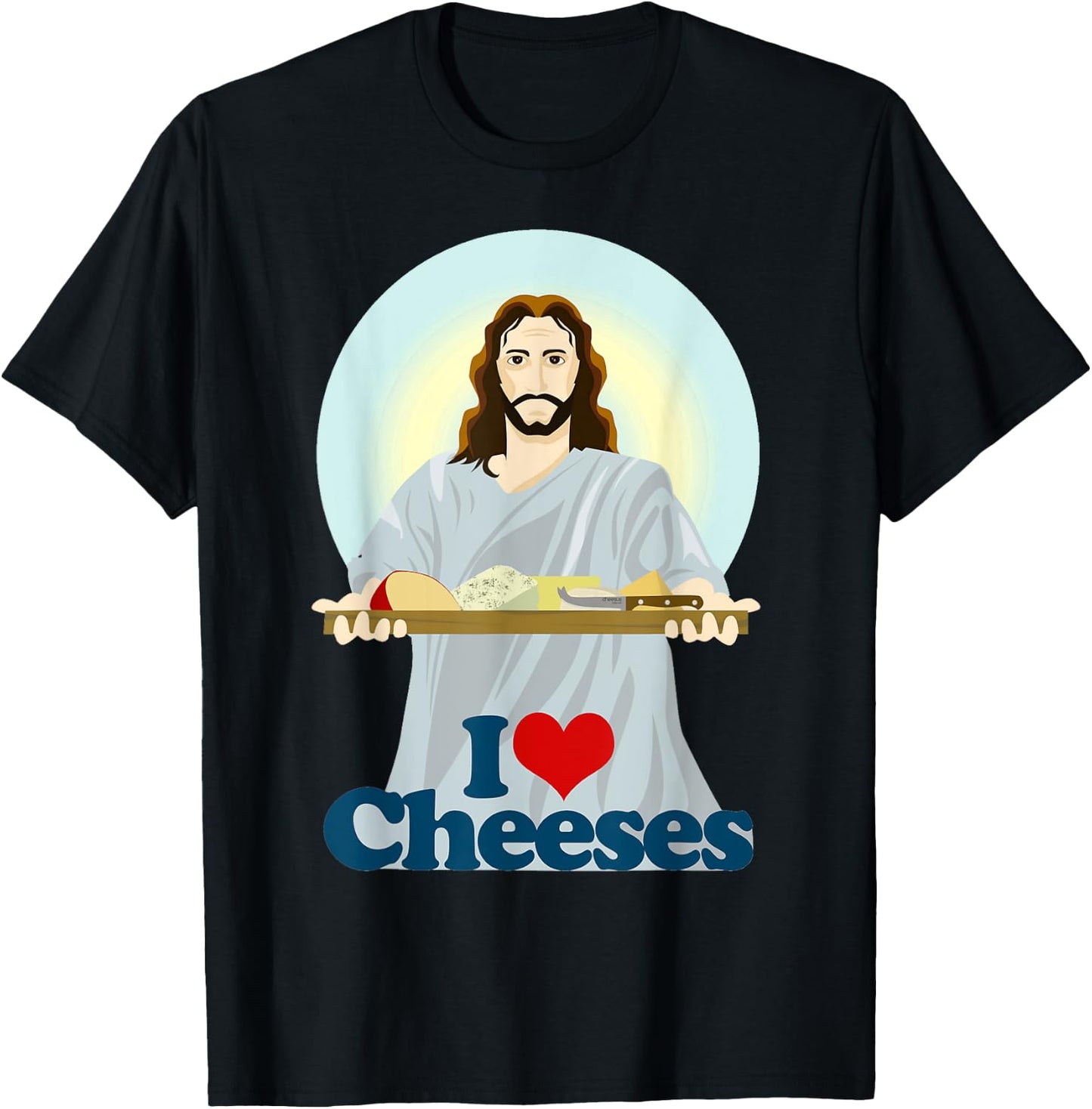 I Love Jesus Cheeses Christian T-Shirt - T-Shirt | Black