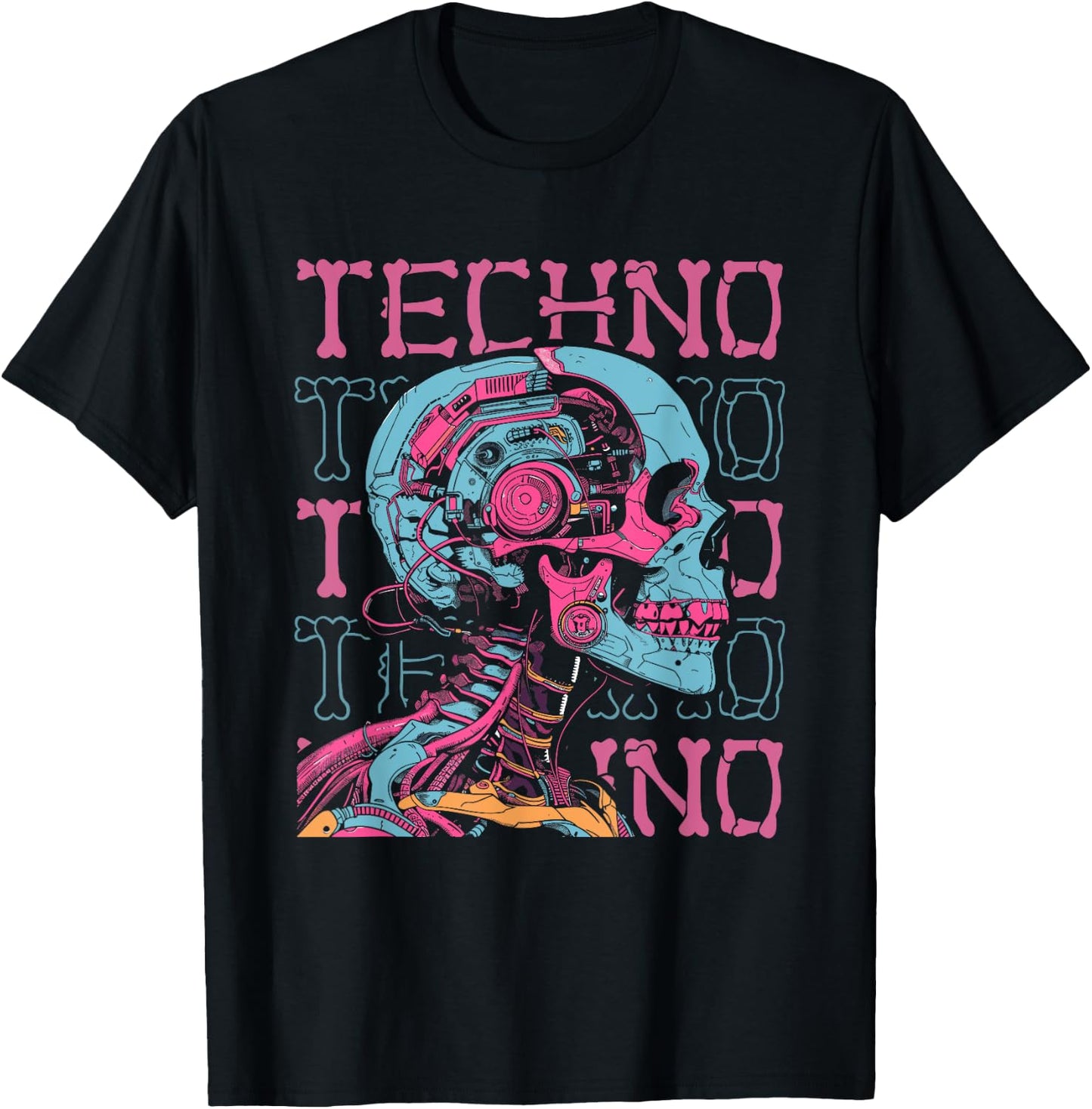 Techno Electro Hardtekk Raver Clubbing - Rave Techno T-Shirt - T-Shirt | Black