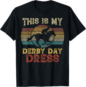 This Is My Derby Day Dress Shirt Horse Racing Men Women T-Shirt - T-Shirt | Black