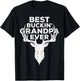 Best Buckin' Grandpa Ever Shirt Men Hunting Fathers Day T-Shirt - T-Shirt | Black