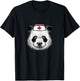 Nurse panda bear - doctor caregiver costume funny animals T-Shirt - T-Shirt | Black