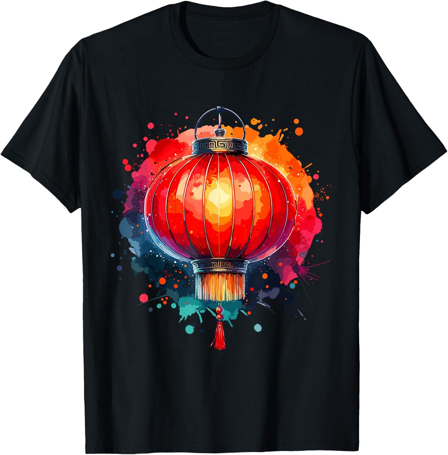 Chinese Lantern Festival Sky Lanterns T-Shirt - T-Shirt | Black